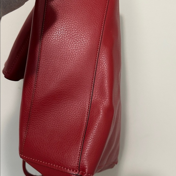 Coach Derby Red Leather Tote Bag - Picture 6 of 8